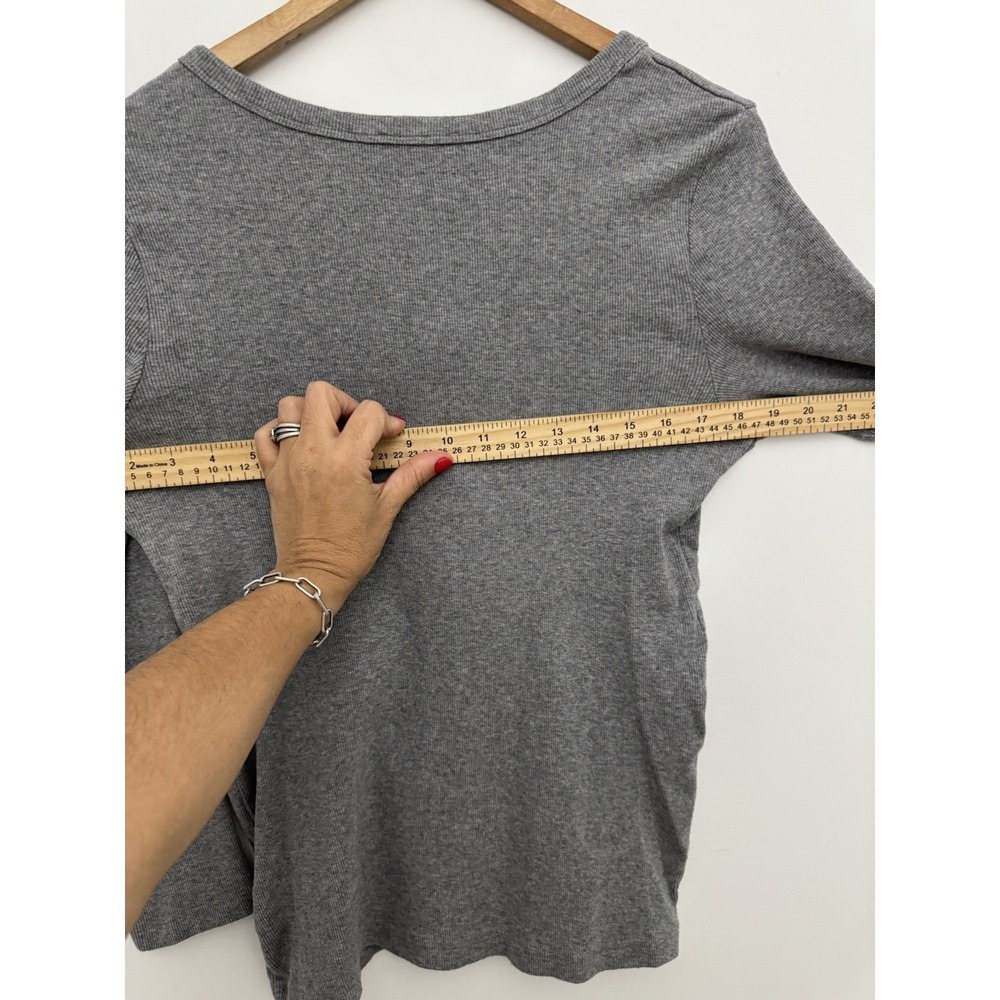 AYR 'The Exec' Ribbed Pima Cotton Sz XL Petite Classic Chic Preppy Soft Lounge - Picture 6 of 6
